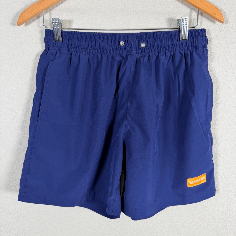 Bamboo Ave Hybrid Shorts Mens‎ S Navy Blue Sustainable Lined Athletic read